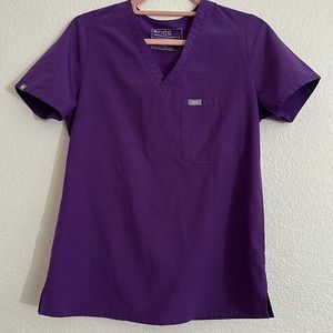 Figs Women's Ultra Violet Catarina - One-Pocket Scrub Top - S / Ultra Violet